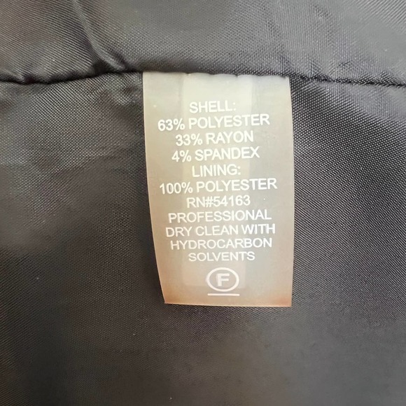 Calvin Klein Black Sheath White Piped Colorblock Sleeveless Dress Size 8 - Picture 7 of 10